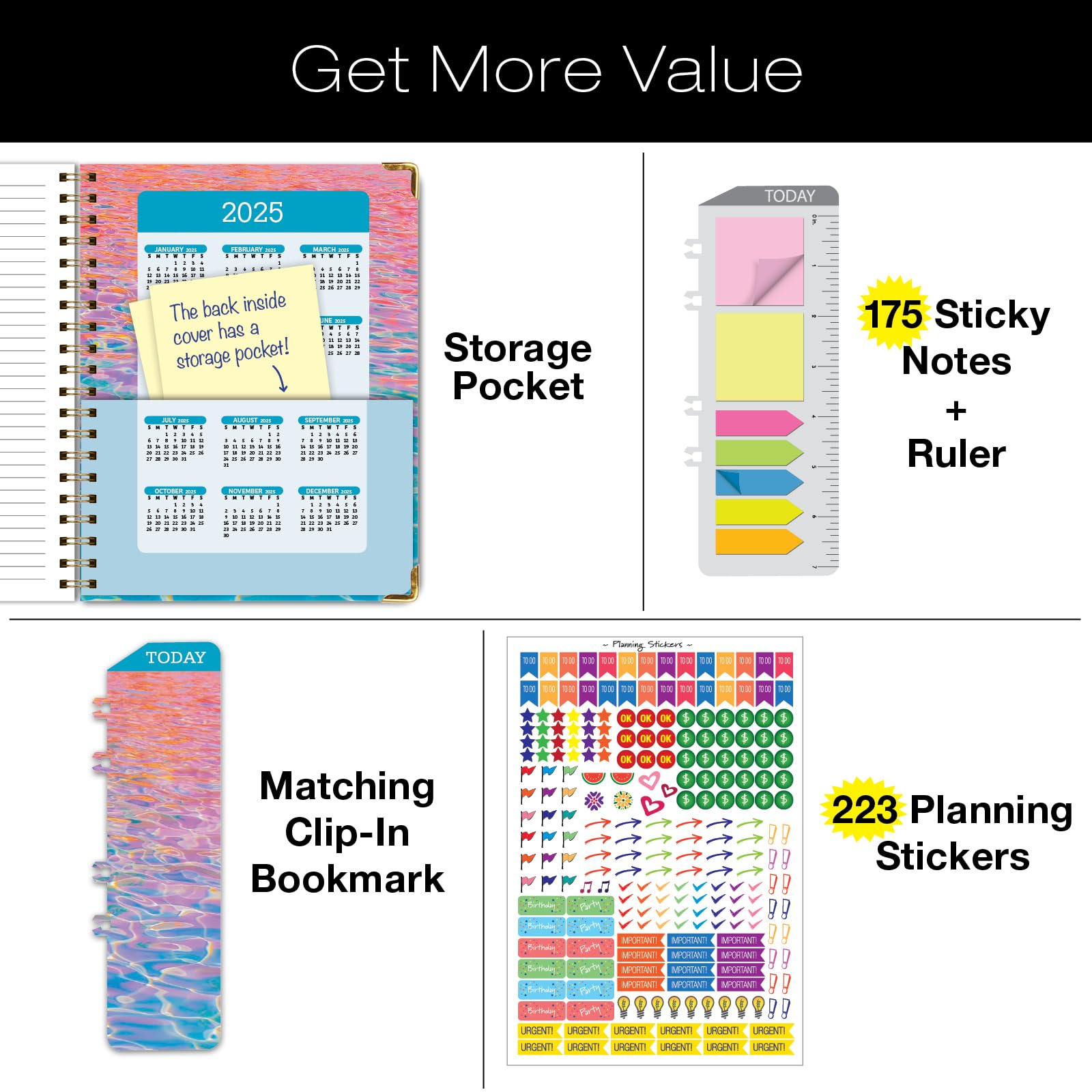 2024-2025 Academic Year Hardcover Planner: 8.5