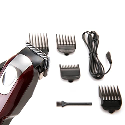 Professional Cordless Hair Clippers for Men - Electric Hair Trimmer & Beard Clipper Kit with Adjustable Guards - Barber-Grade Cutting Machine for Home & Salon Use - Perfect for DIY Haircuts, Beard Trimming & Grooming