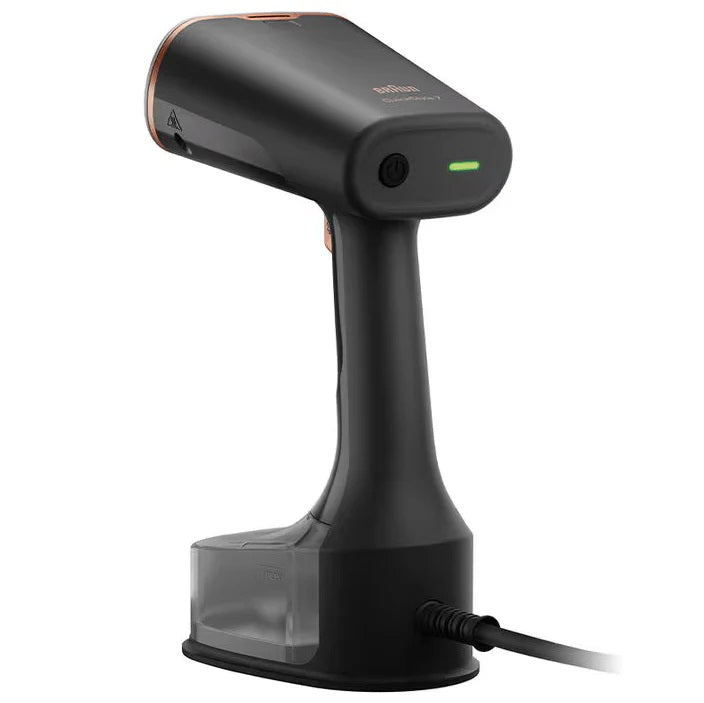 GS7077BK Handheld Garment Steamer - Portable Clothes Steamer for Wrinkles, Travel & Home Use - Quick & Easy Fabric Steamer for Shirts, Dresses & Suits