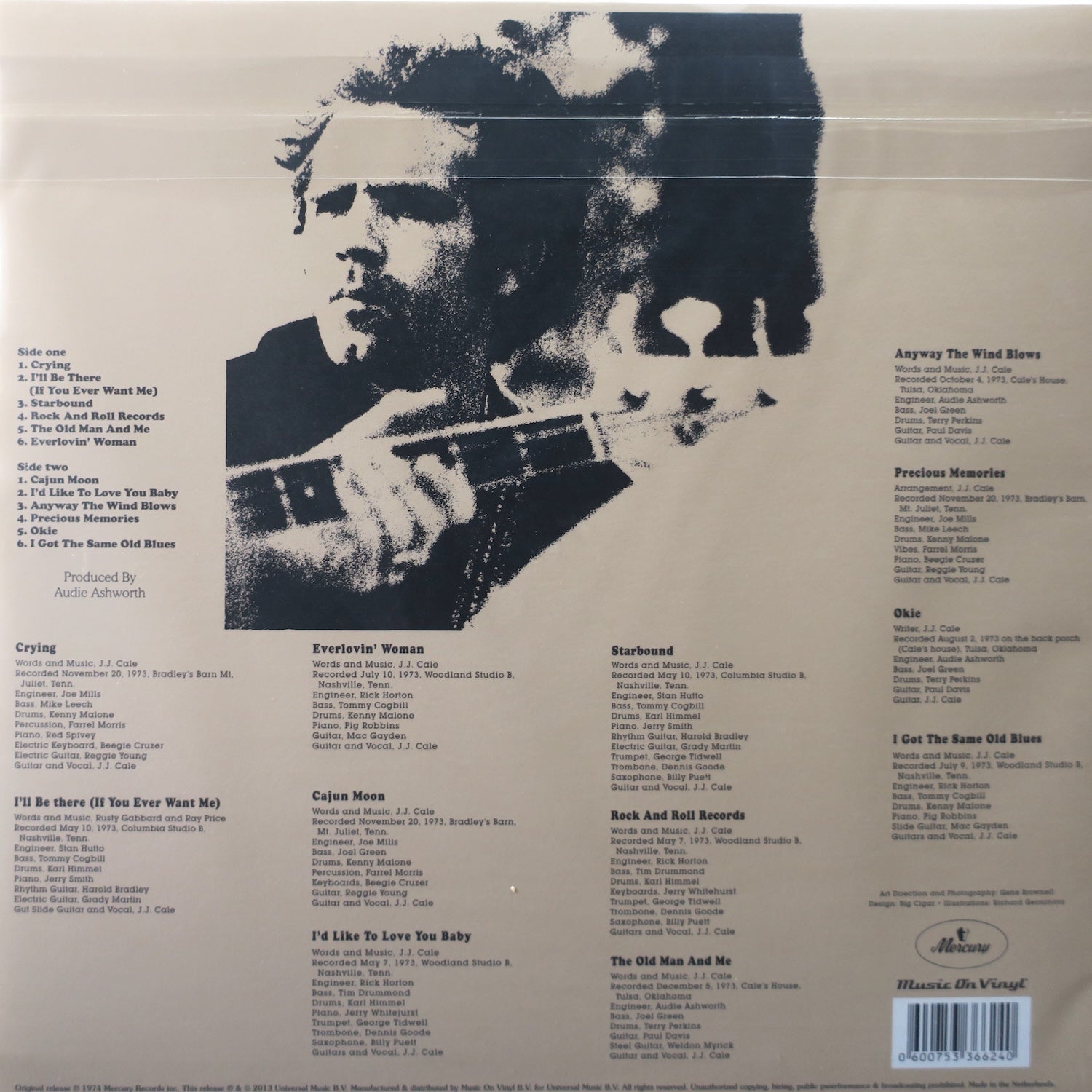 JJ CALE 'Okie' 180g Vinyl LP Record (1971) - Classic Blues Rock Music Album - Perfect for Vinyl Collectors & Music Enthusiasts