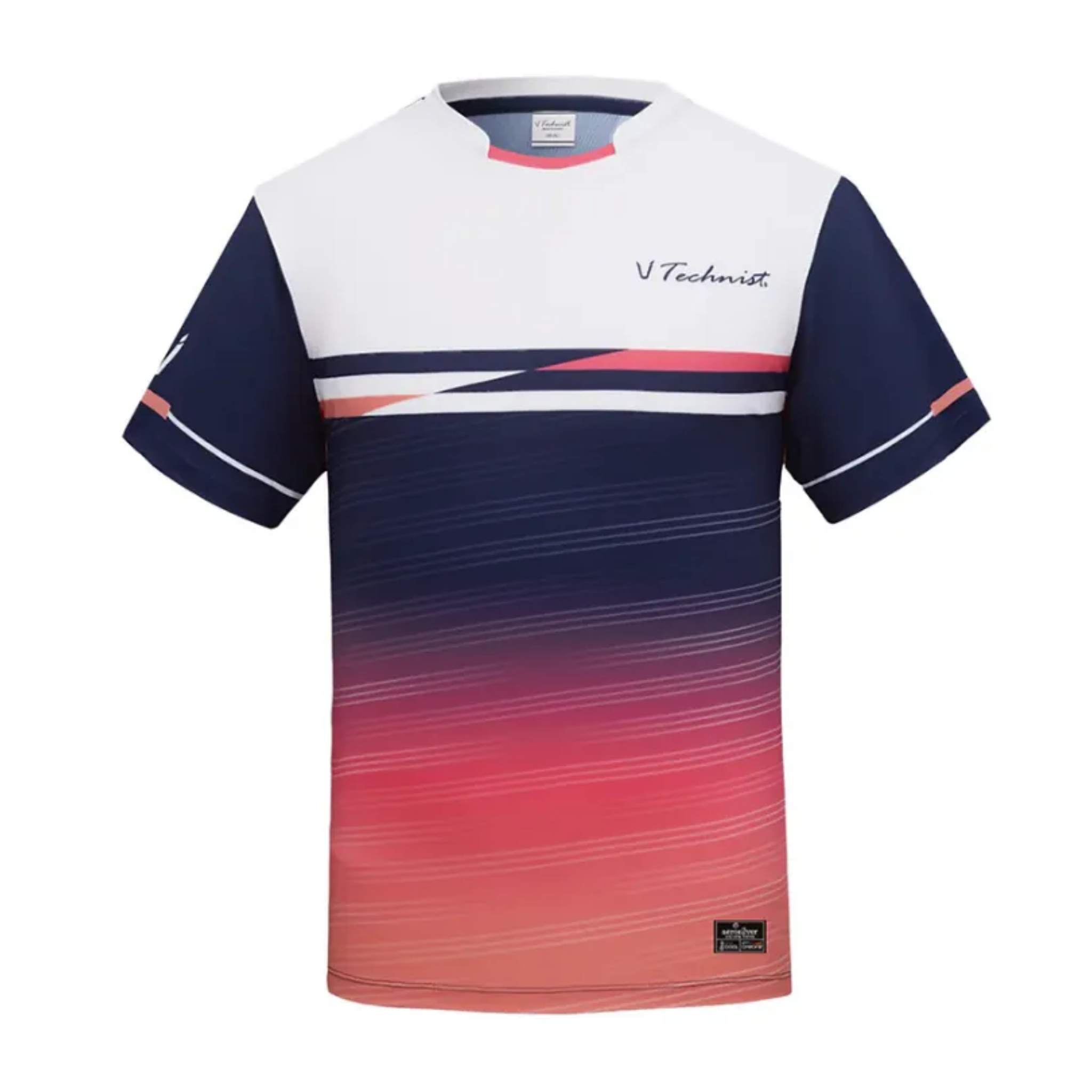 Technist TNT5493 Men's Gaming Shirt - Breathable Cotton Blend, Navy & Pink Design - Perfect for Esports, Gaming Tournaments & Casual Wear