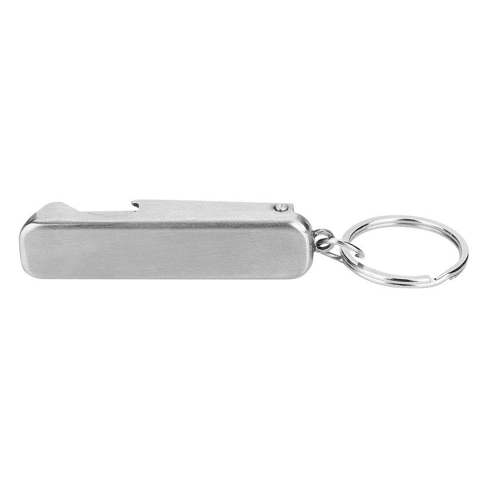 Premium 2-in-1 Stainless Steel Nail Clipper & Bottle Opener with Keychain - Durable Manicure Tool for Home, Travel, and Outdoor Adventures (Camping, Hiking, Gym)