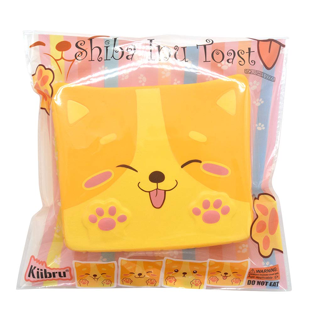 Squishy Shiba Inu Toast Stress Relief Toy - 5.5