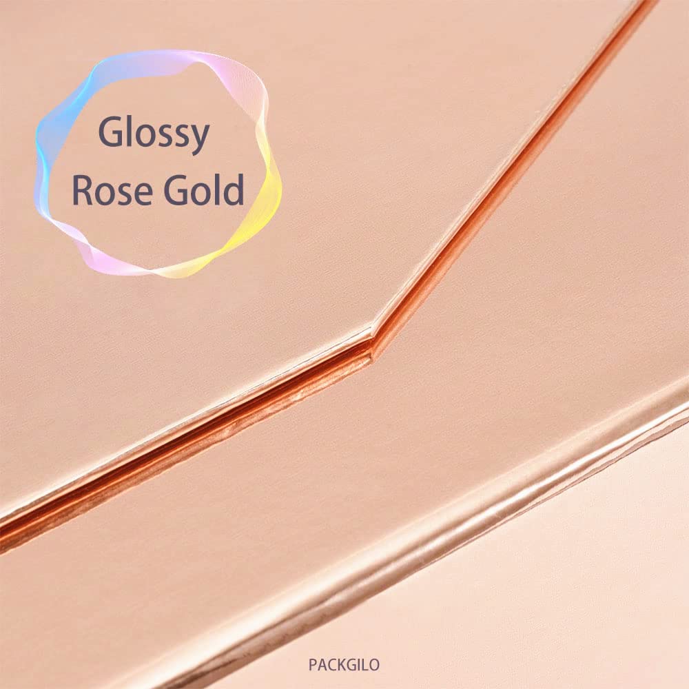 13x9x4 Inch Rose Gold Large Gift Box with Magnetic Closure – Reusable Bridesmaid & Groomsman Proposal Box for Jewelry, Clothes & Accessories – Perfect for Weddings, Birthdays & Special Occasions (Glossy Finish)