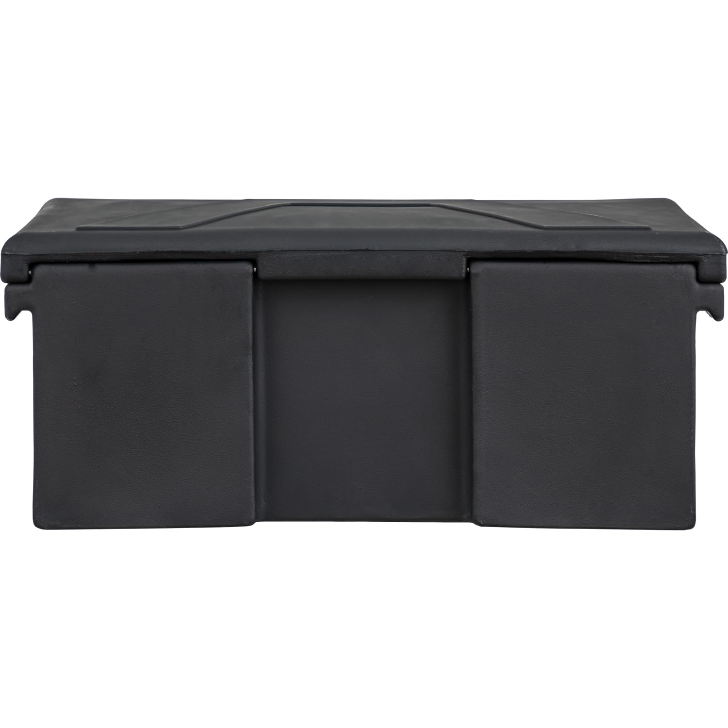 Buyers Products 1712230 Black Poly All-Purpose Storage Chest with Hasp & Stainless Steel Hinge - 2.6 cu ft Lightweight Outdoor Storage Box | Durable, Dent-Resistant, Made in USA | Perfect for Garage, Patio, Garden & Tool Organization