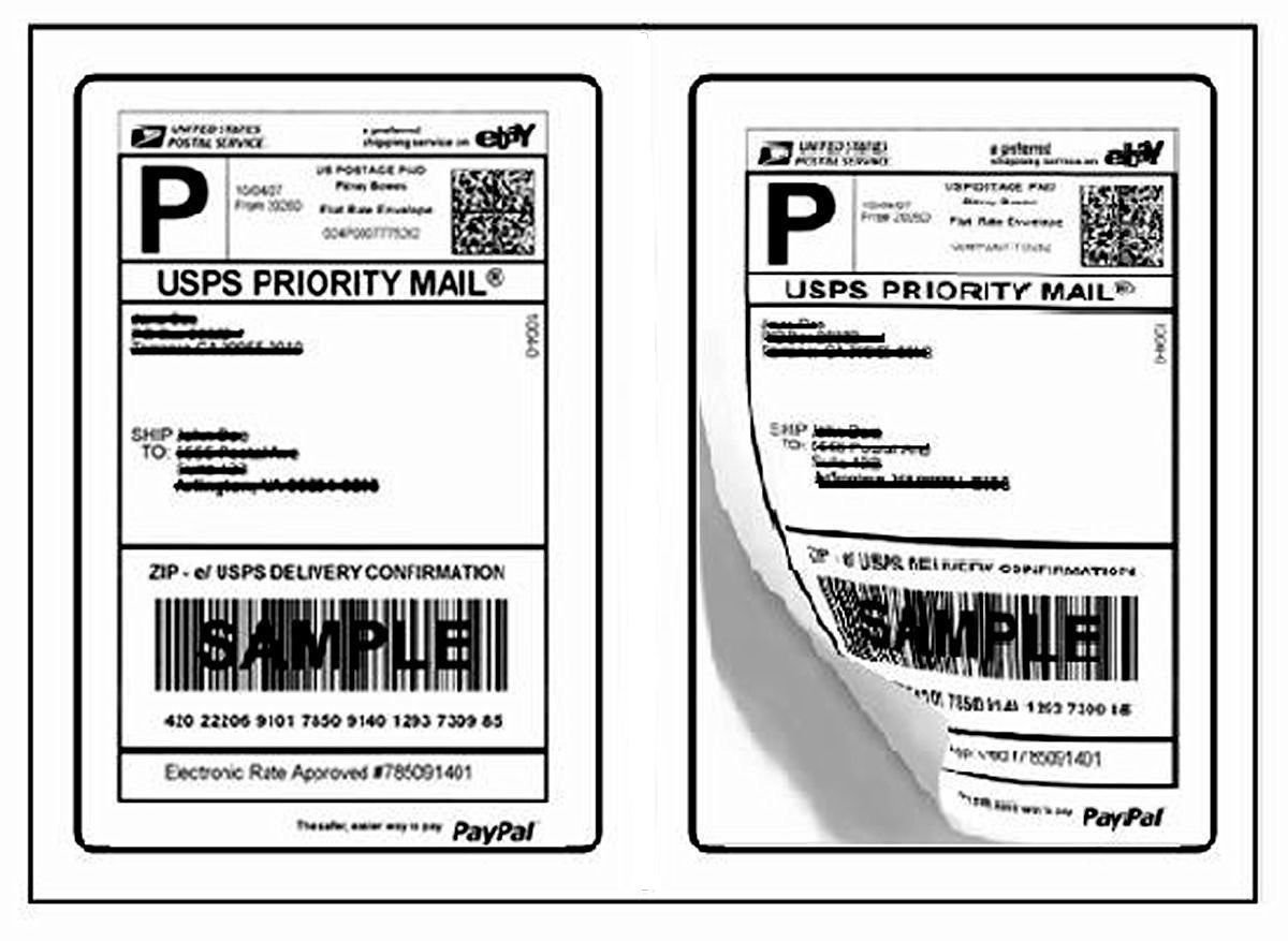 Shipping Labels with Rounded Corners - 2 Labels per Sheet for Laser & Inkjet Printers - Compatible with USPS Click-N-Ship, UPS, eBay, FedEx, Amazon (100 Sheets) - Perfect for E-commerce, Small Business Shipping & Package Labeling