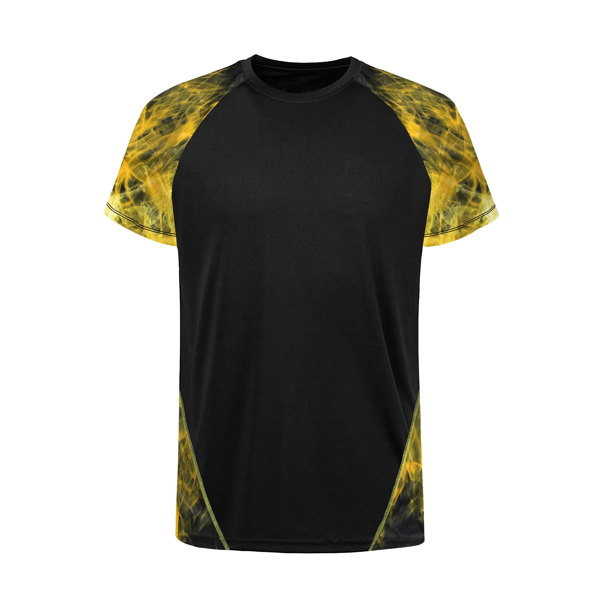 Facitisu Men's Moisture Wicking Quick Dry Crew Neck T-Shirt - Active Running Fitness Workout Short Sleeve Tee for Gym, Jogging & Outdoor Sports