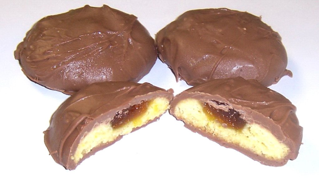 Scott's Cakes Premium Milk Chocolate Covered Mango Butter Cookies - 1lb Resealable Deli Container - Perfect for Gifts, Parties & Dessert Platters