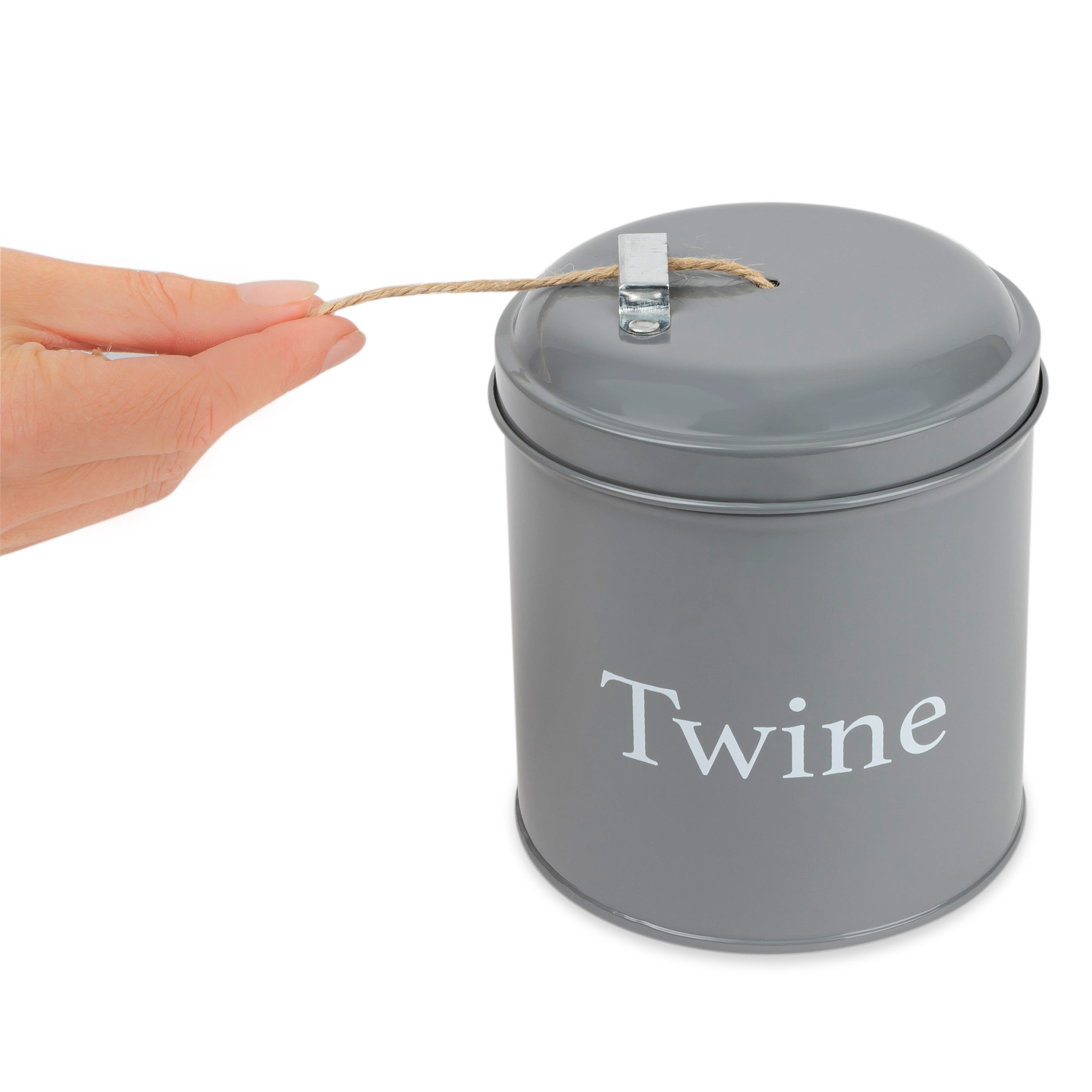 Thistlewood Classic Garden Twine Tin with Cutter - 140cm Natural Jute Twine for Gardening, Crafting & Gift Wrapping | Durable Outdoor String for Plants, DIY Projects & Home Decor