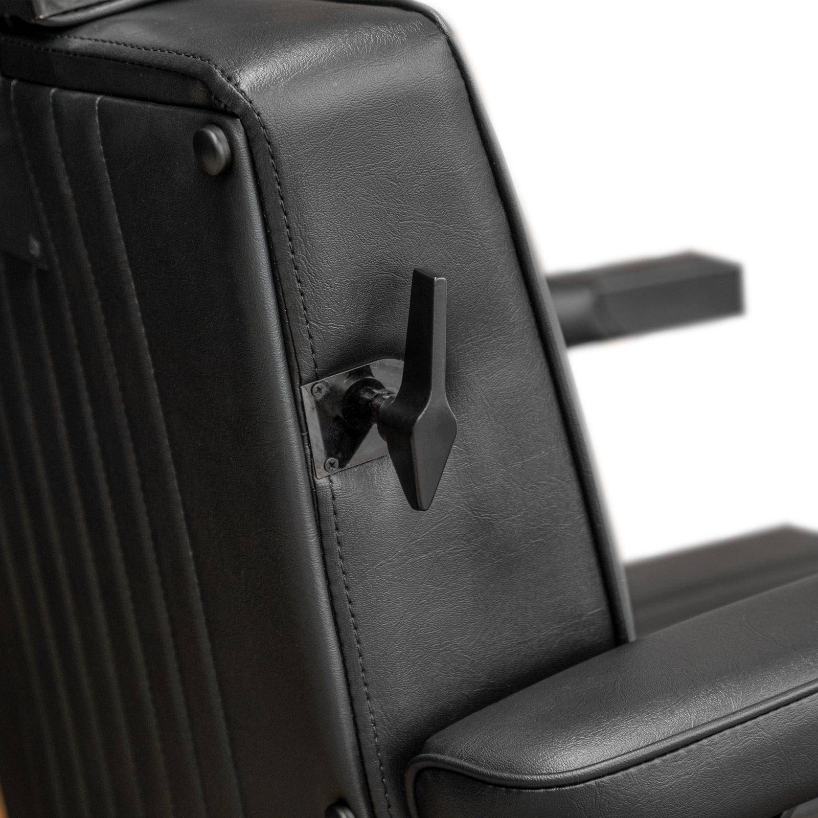 CAPRI Professional Barber Chair - Heavy Duty Hydraulic Salon Styling Chair for Haircuts & Shaving - Perfect for Barbershops & Home Grooming