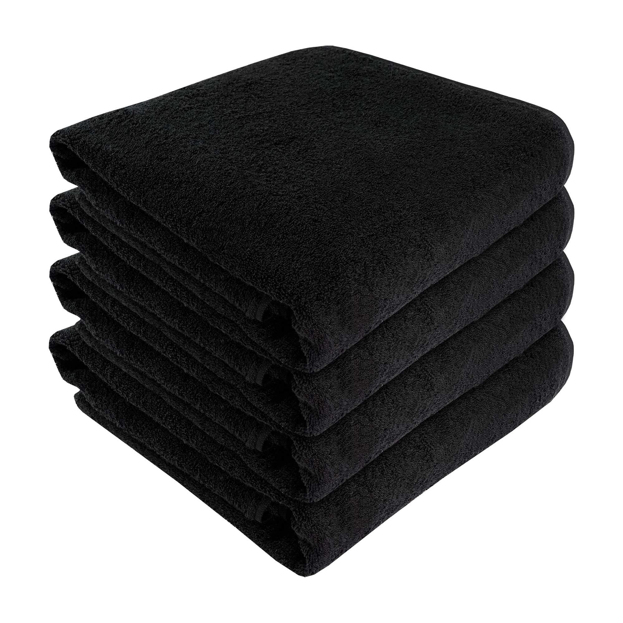 Luxury 4-Pack Large Bath Towels 40x80 Inches - 100% Natural Cotton Ultra-Absorbent Hotel Quality Bath Sheets for Spa, Gym & Home Bathroom - Soft Plush Thick Towels for Adults & Guests