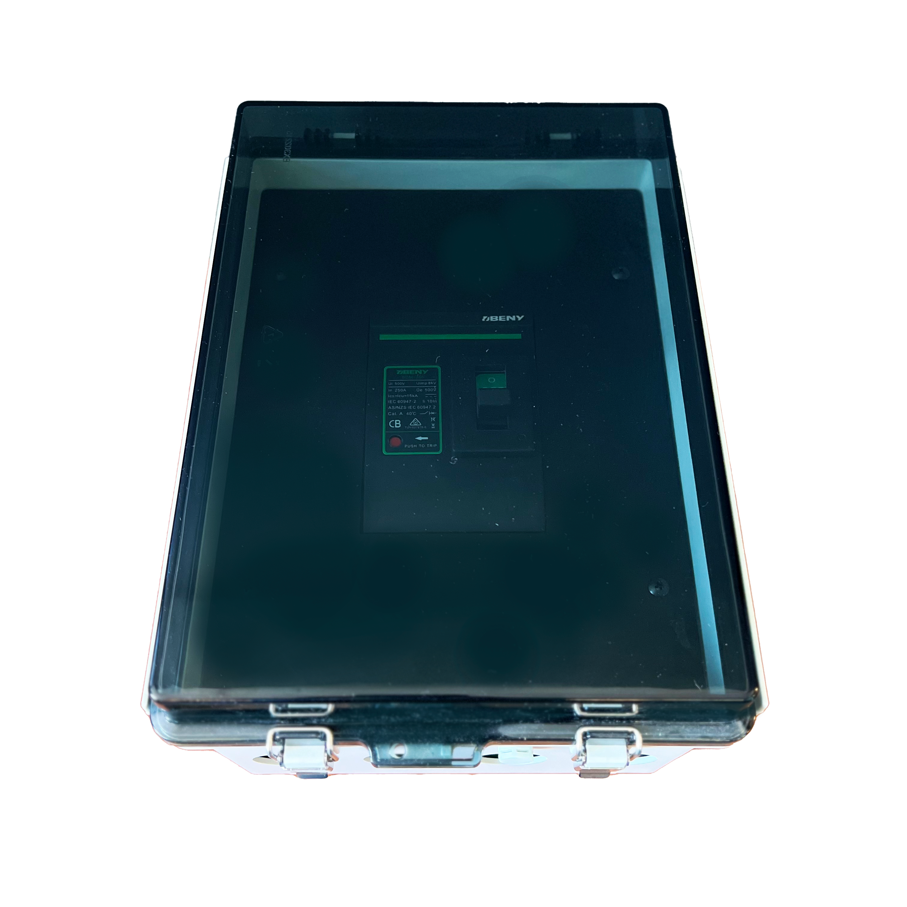 BENY DC Molded Case Circuit Breaker 2 Pole 250A - Heavy Duty Protection for Solar Power Systems, EV Charging Stations & Industrial Equipment