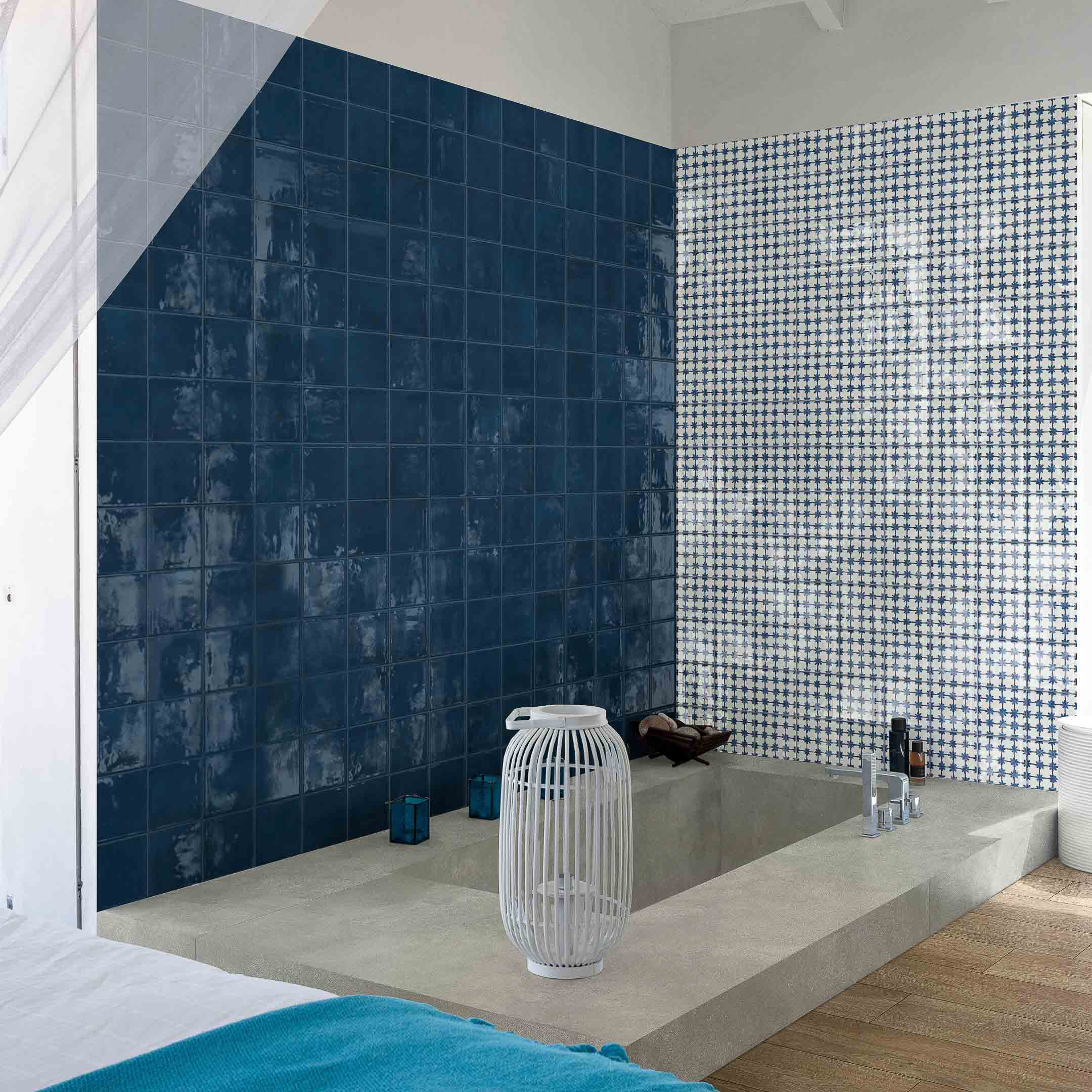 Premium 3D Porcelain Zellige Tile - Sol Series | Moroccan-Inspired Wall & Floor Tiles for Kitchen Backsplash, Bathroom & Fireplace | Waterproof & Durable Ceramic Mosaic