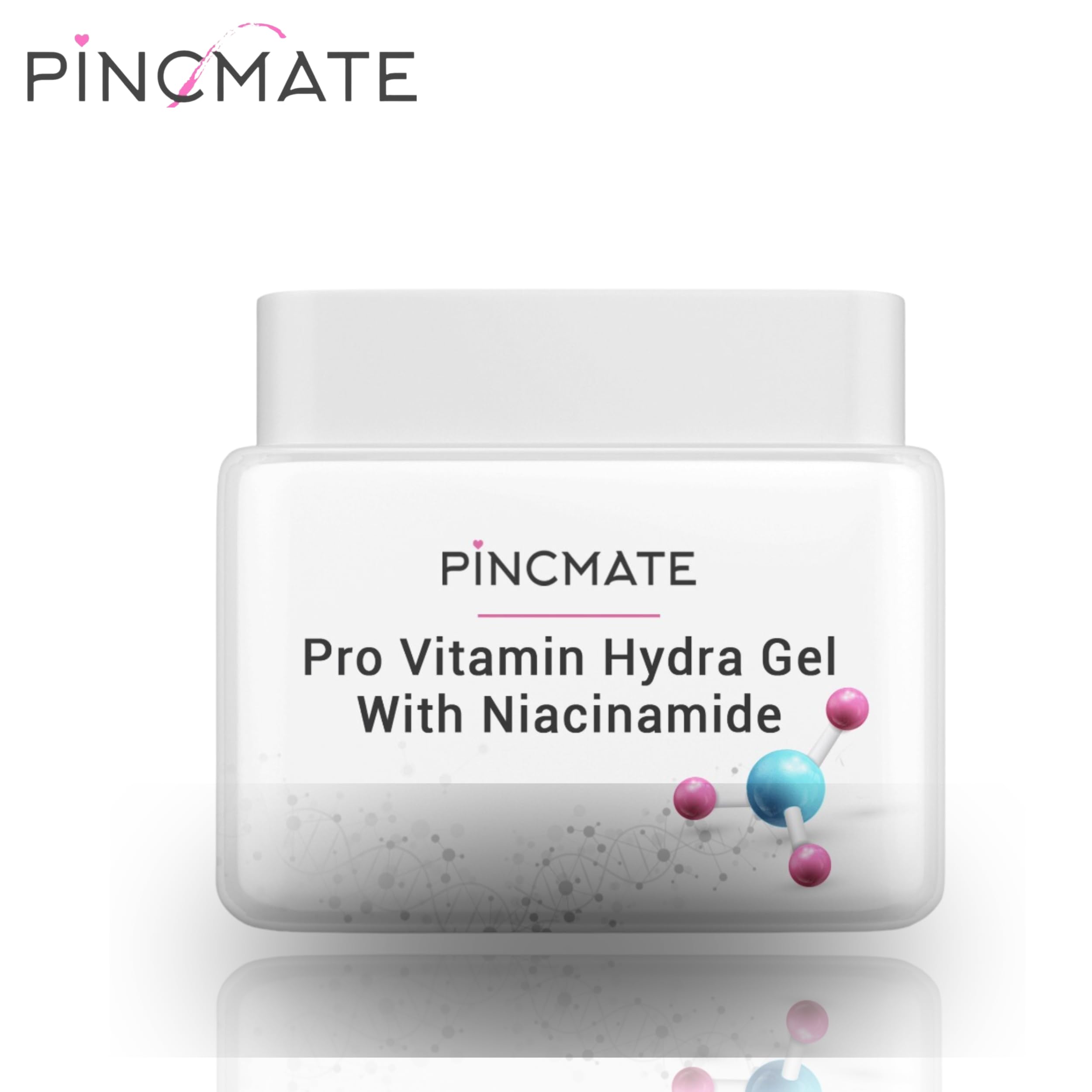 PINCMATE Aloe Vera Gel for Face, Hair & Skin - 300ml with Niacinamide, Tea Tree & Pro Vitamin B5 - Hydrating & Moisturizing Gel for Men & Women - Perfect for Sunburn Relief, Acne Treatment & Daily Skincare Routine