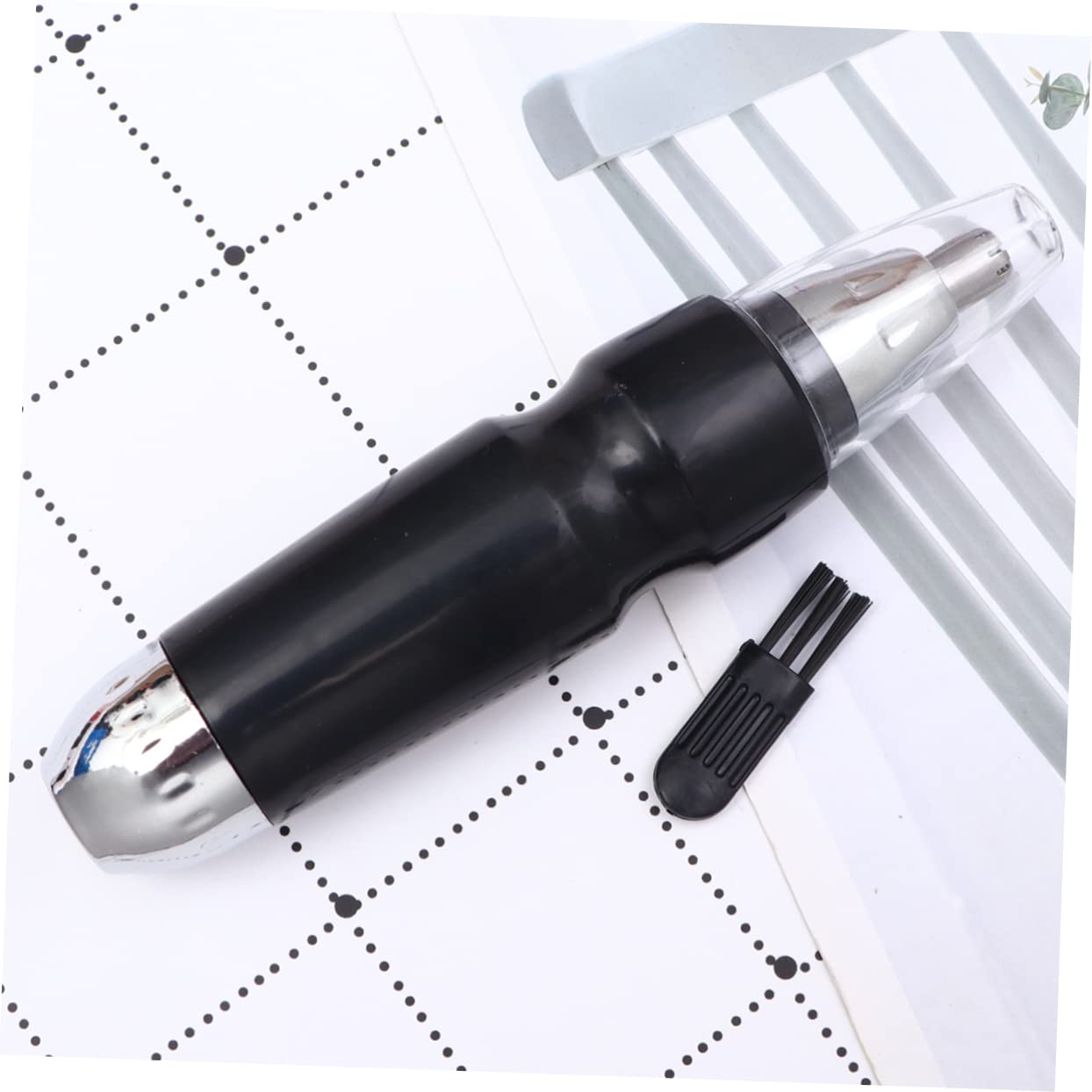 NOLITOY Electric Ear & Nose Hair Trimmer for Men - Rechargeable Personal Grooming Shaver with Precision Blades - Perfect for Eyebrows, Beard & Body Hair - Black (Ideal for Travel, Home & Office Use)