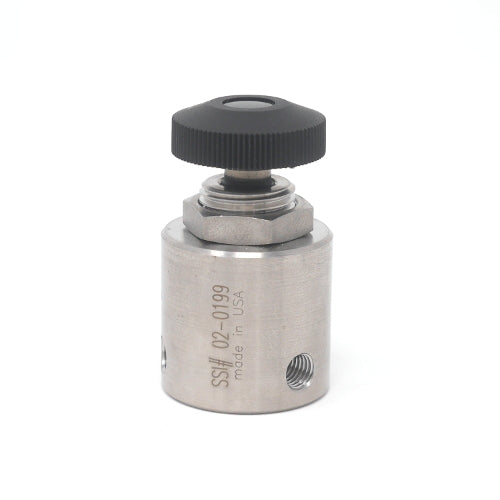 Flat Bottom Prime/Purge Valve with 1/4 Inch Tube Fitting - Compatible with Air Compressors, Pneumatic Systems & Industrial Equipment