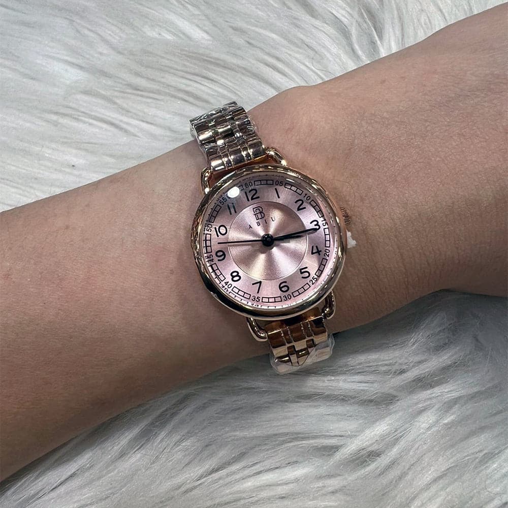 Elegant Analog Rose Gold Stainless Steel Women's Watch AB 6118 RG - Perfect for Office, Party & Everyday Wear