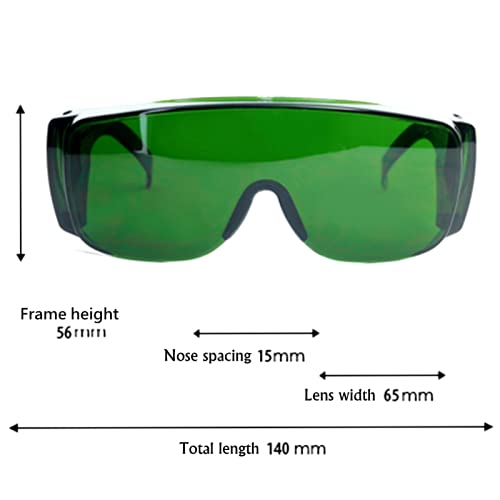 Laser Safety Goggles 200-450nm & 800-2000nm OD4+ Protection for 405nm, 450nm, 808nm, 1064nm YAG Lasers - Includes Storage Box | Ideal for Laser Cutting, Engraving, Medical & Industrial Applications