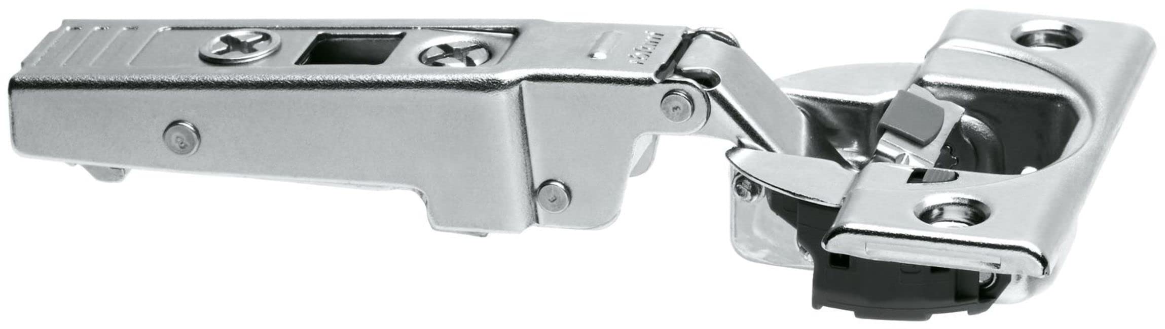 Blum 71B9550 BLUMOTION Full Overlay Screw-On Cabinet Door Hinges with 95-Degree Opening Angle - Nickel Finish | Soft Close Hinges for Kitchen Cabinets, Bathroom Vanities & Wardrobes
