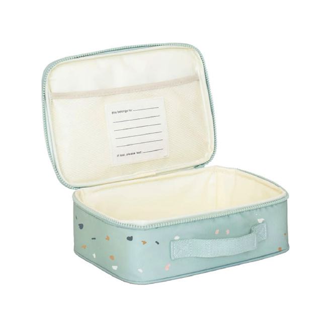 3 Sprouts Eco-Friendly Lunch Bag - Recycled Fabric, Terrazzo Green - Perfect for School, Work & Picnics