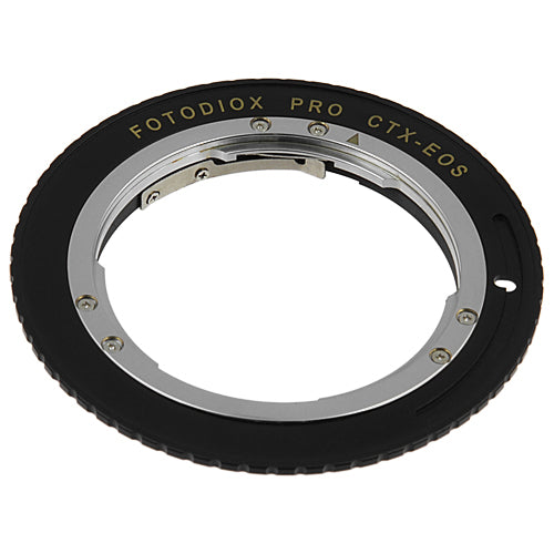 Fotodiox Pro Lens Mount Adapter - Contax/Yashica (CY) to Canon EOS (EF/EF-S) Camera Adapter with v10 Focus Confirmation Chip - Perfect for DSLR Photography & Videography