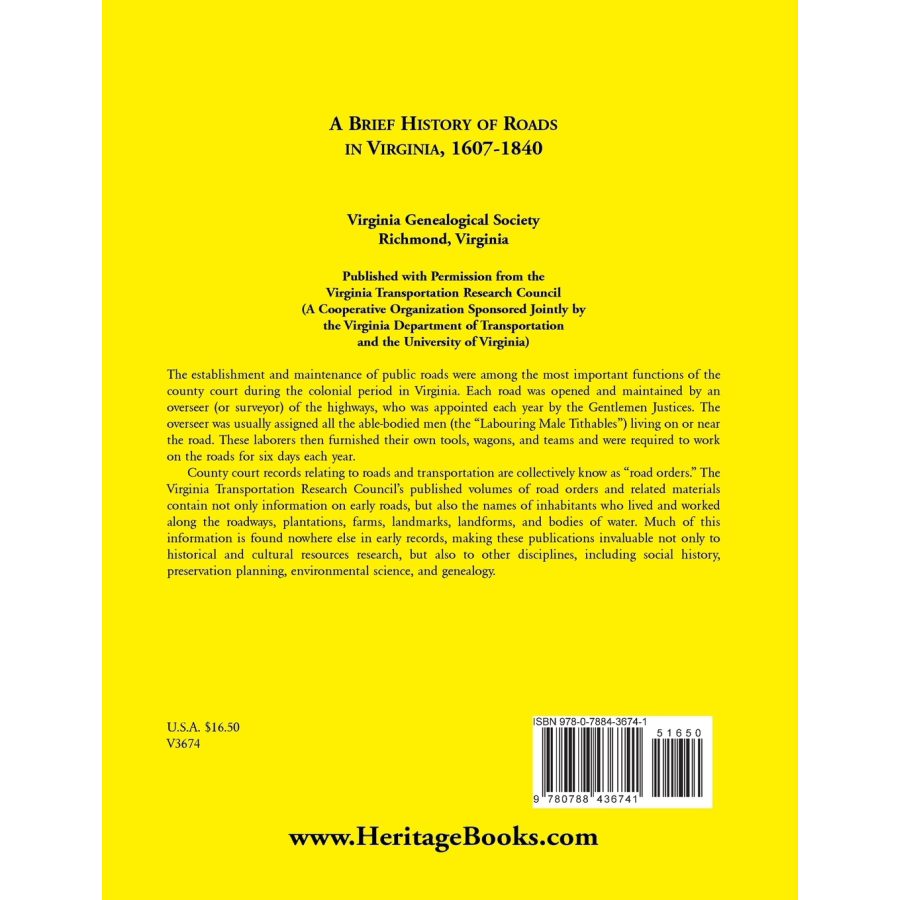 Virginia Roads History 1607-1840 | Colonial to Early American Transportation | Perfect for History Buffs & Road Trip Enthusiasts