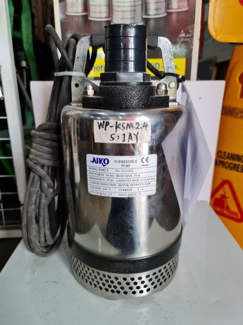 Aiko 2.5HP 0.4KW 230V Submersible Water Pump - WP KSM2.4 Model | Ideal for Deep Wells, Irrigation, and Drainage Systems