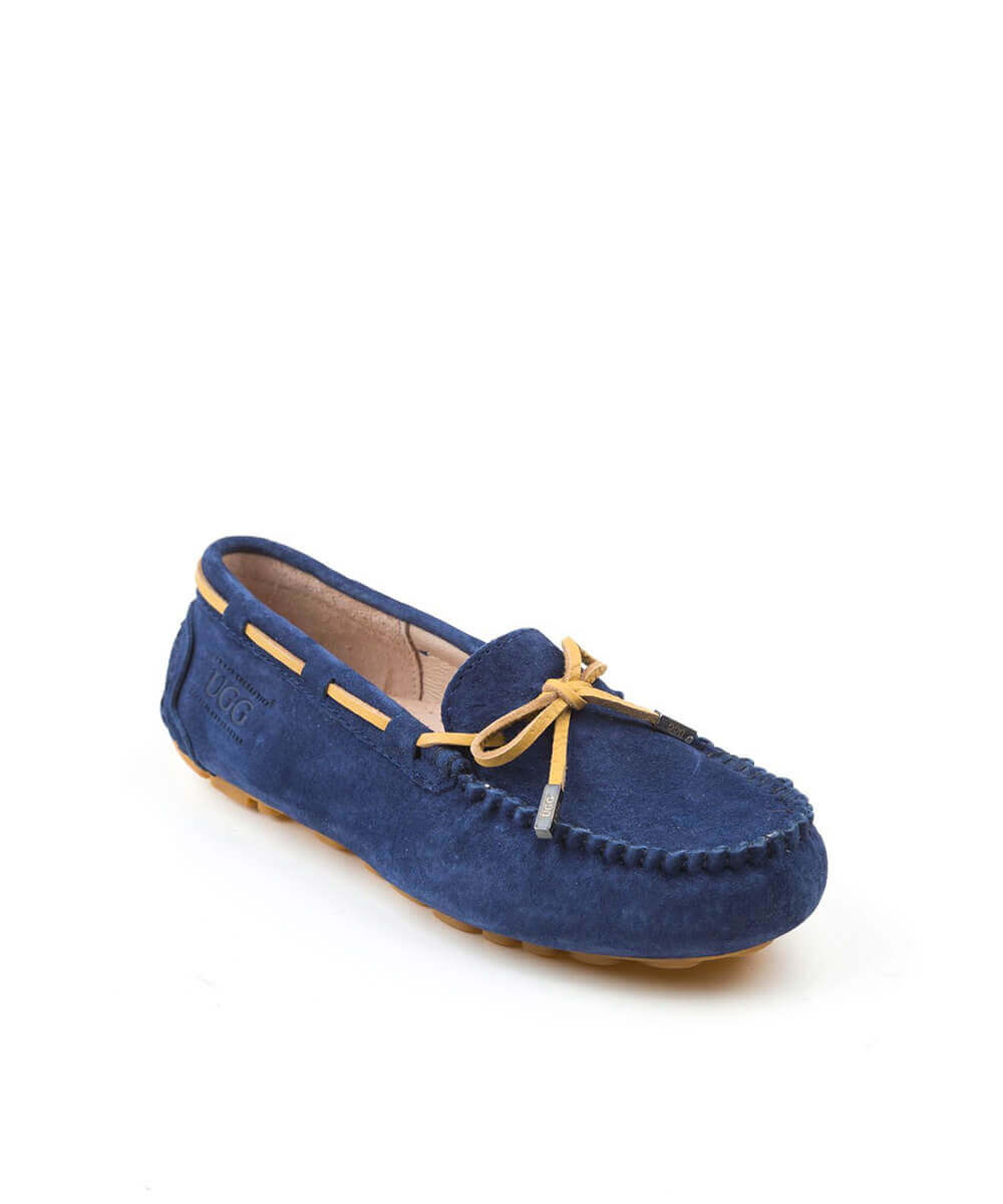 Women's UGG Summer Moccasin Slippers - Comfortable Soft Sheepskin Indoor/Outdoor House Shoes for Women - Perfect for Home, Travel & Relaxation