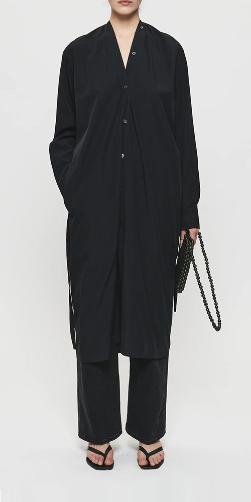 Colorless Shirtdress for Women - Elegant Black Button Down Shirt Dress | Perfect for Office, Casual Wear & Date Night Outfits