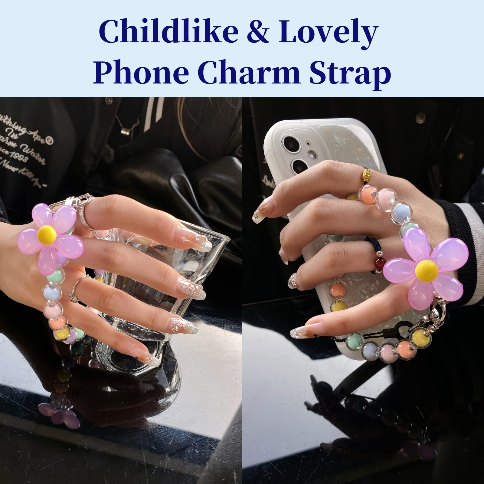 Cute Phone Charms for iPhone & Android - Stylish Accessories for Girls & Teens - Perfect for Keychains, Bags & DIY Jewelry Making