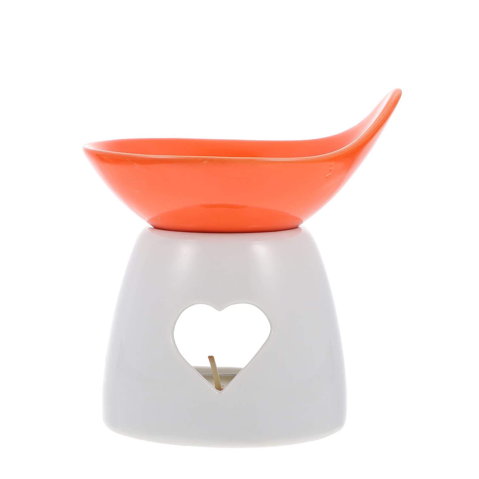 Premium Chocolate Fondue Set - Heart-Shaped Ceramic Melting Pot with Candle Warmer for Candy, Caramel & Ice Cream | Valentine's Day, Date Night & Party Dessert Maker