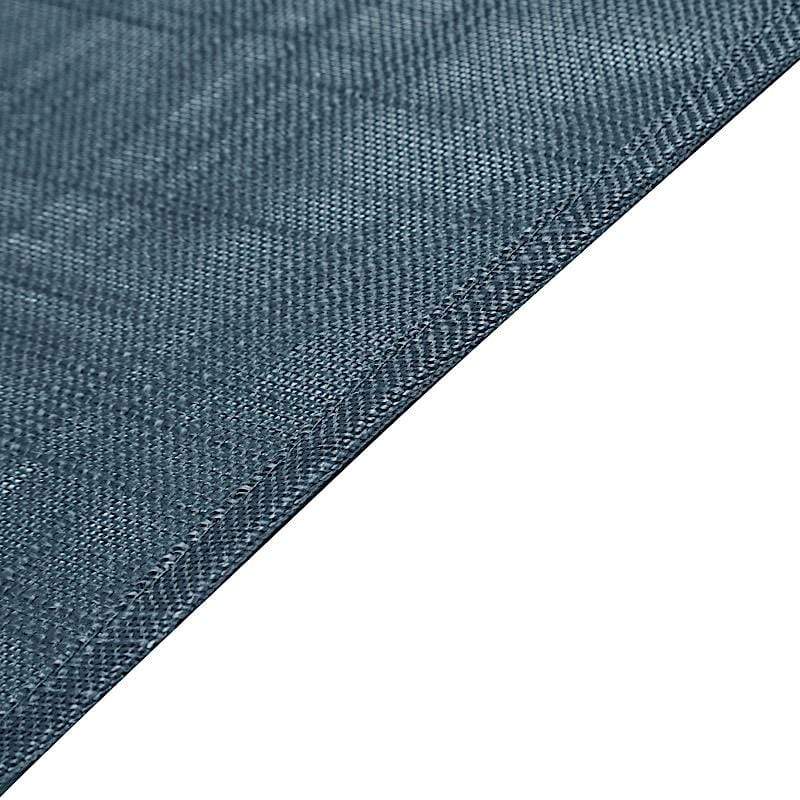 Premium 120 Round Faux Burlap Polyester Tablecloth - Waterproof & Wrinkle-Resistant for Dining, Parties, and Outdoor Events