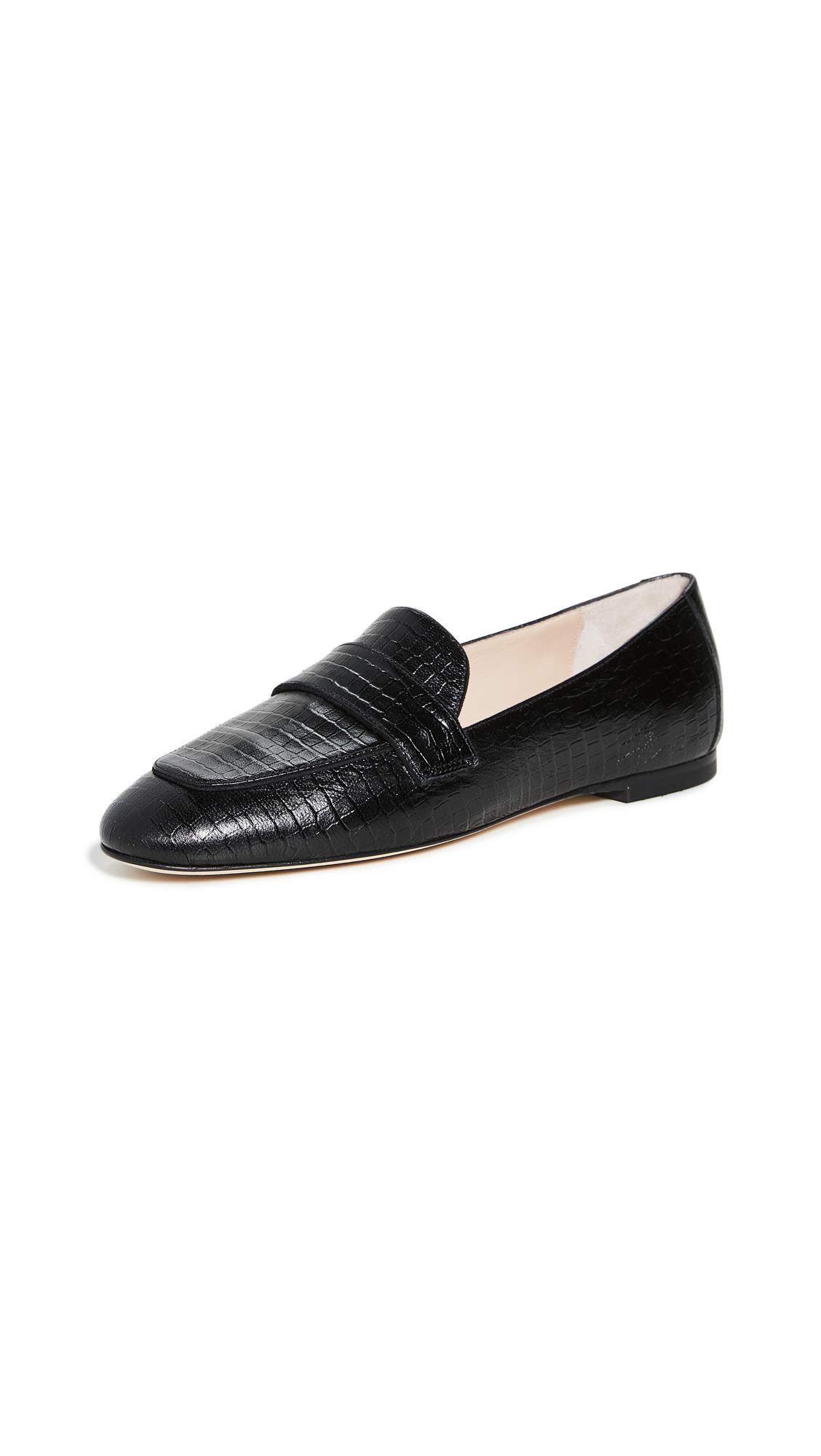 Stuart Weitzman Women's Payson Loafers - Comfortable Slip-On Leather Shoes for Business, Office & Casual Wear