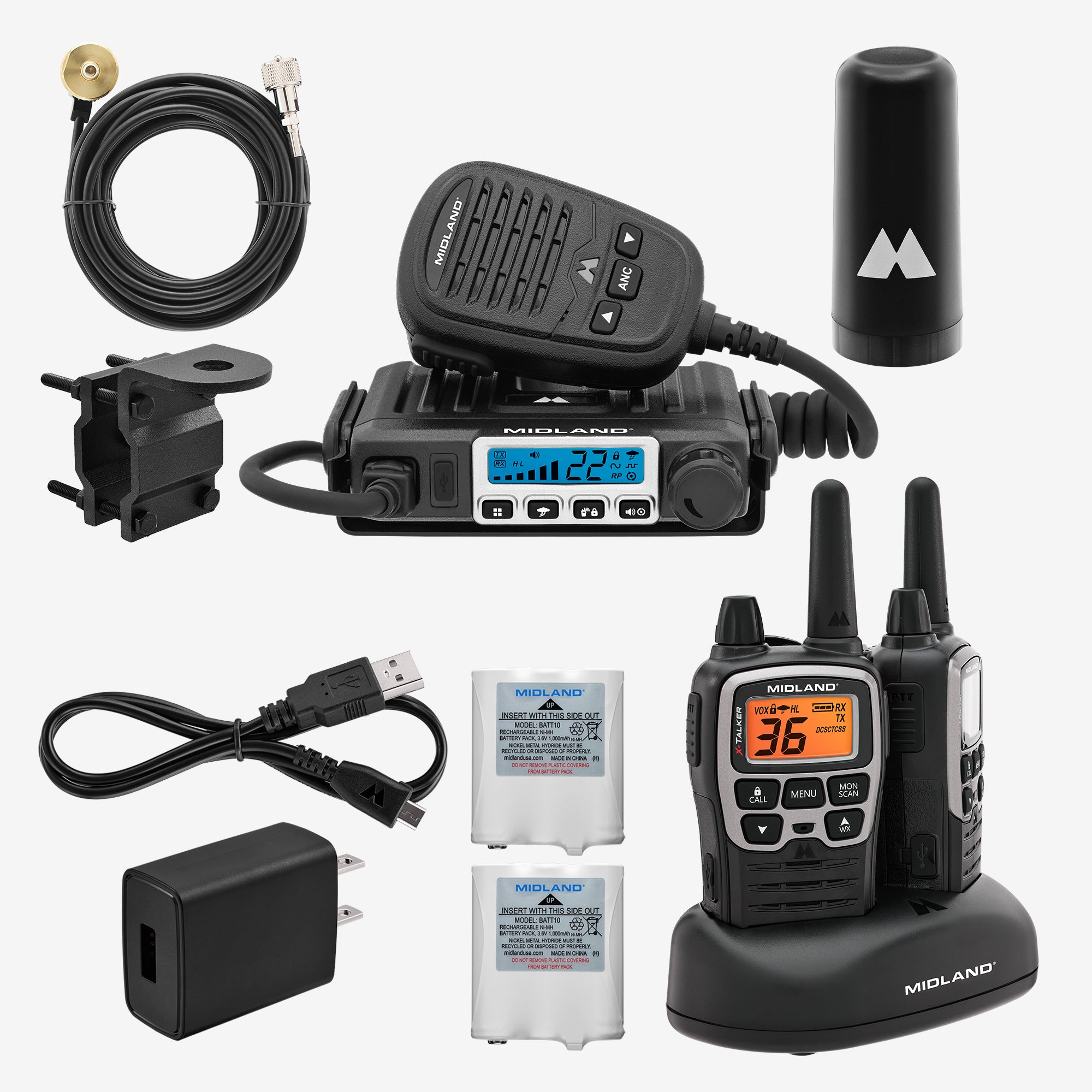 MicroMobile® X Talker® FRS and GMRS Two-Way Radio Bundle - MXT71AGVP for Outdoor Adventures, Hiking, Camping & Emergency Communication