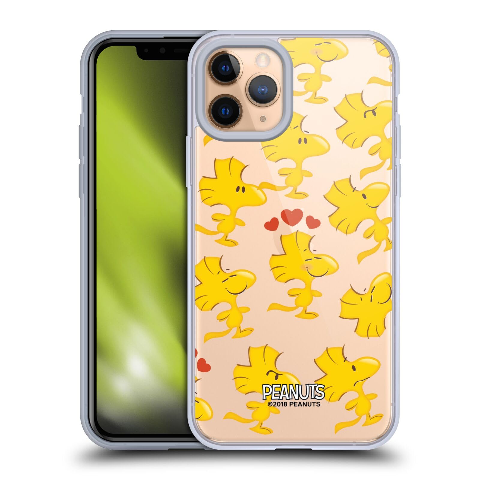 Officially Licensed Peanuts Woodstock Soft Gel Phone Case for Apple iPhone 11 Pro - Cute Cartoon Character Design, Durable Protection - Perfect for Daily Use, School, Work & Gifts