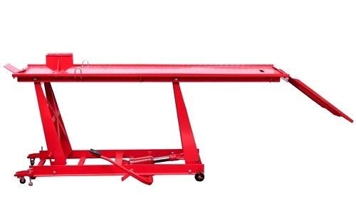 MH GLOBAL 1000 LBS Hydraulic Motorcycle Lift Table - Heavy Duty Bike Jack Stand for Motorcycle Repair & Maintenance - Perfect for Garage, Workshop & DIY Bike Lifting