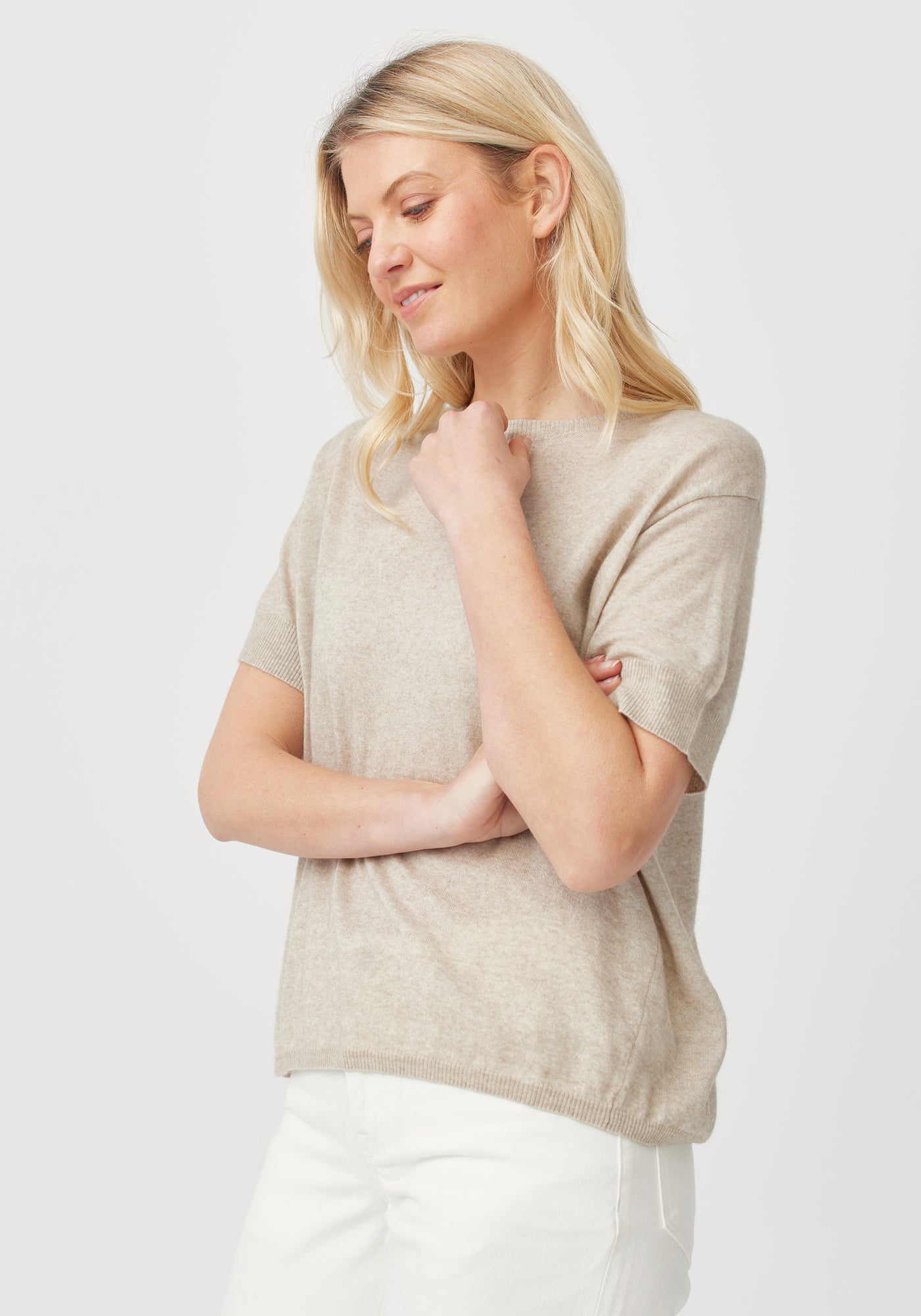Lucy Knit Tee 100175Vn - Soft Women's Casual Knit T-Shirt for Everyday Wear | Perfect for Office, Shopping & Weekend Outfits