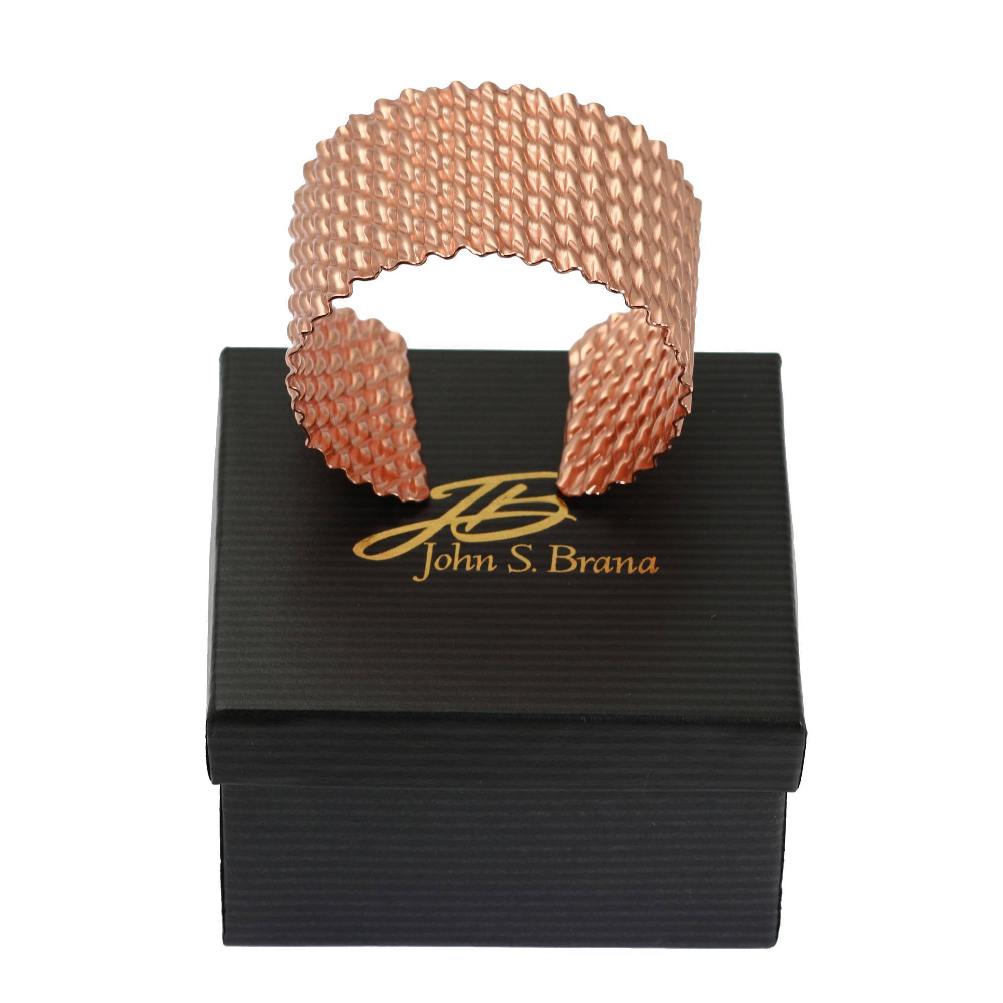 Double Corrugated Copper Cuff Bracelet - Handmade Boho Jewelry for Women - Adjustable Bangle for Festival, Wedding & Everyday Wear