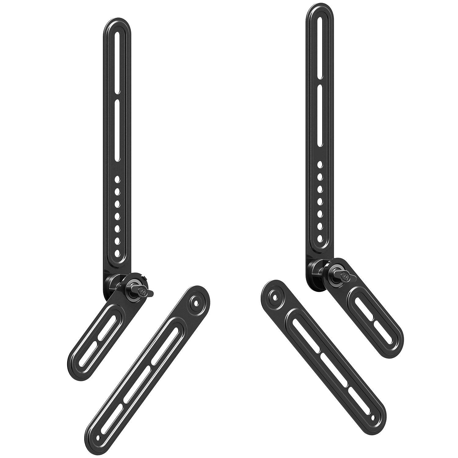 Mounting Dream Adjustable Speaker Stands Pair - Universal Satellite Speaker Stands for TVs & Soundbars, Holds Up to 22 lbs with Detachable Extension - Perfect for Home Theater & Gaming Setup (Model MD5421)