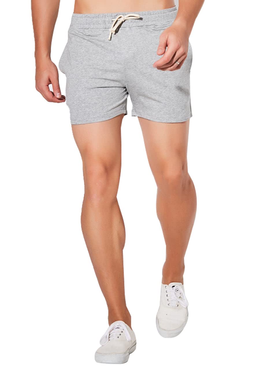 JackieLove Men's & Women's 3 Inch Athletic Running Shorts - Breathable Cotton Workout Gym Training Shorts for Running, Yoga & Lounge Wear