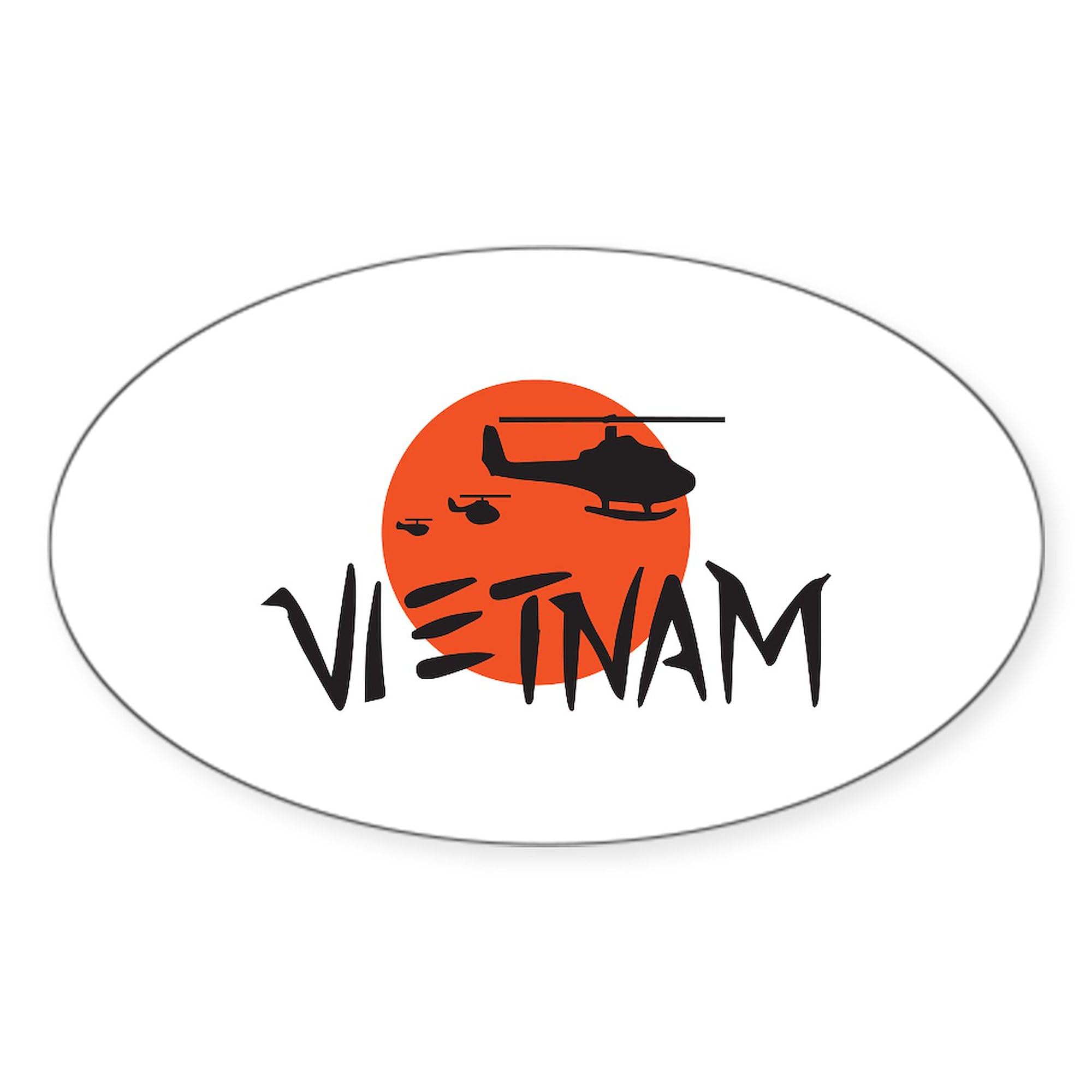 Vietnam Helicopters Car Sticker - Durable Bumper Decal for Cars & Laptops