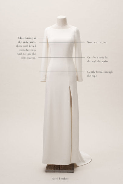 BHLDN Amy Kuschel Redding Gown - Elegant Wedding Dress for Brides, Perfect for Beach, Garden & Formal Ceremonies