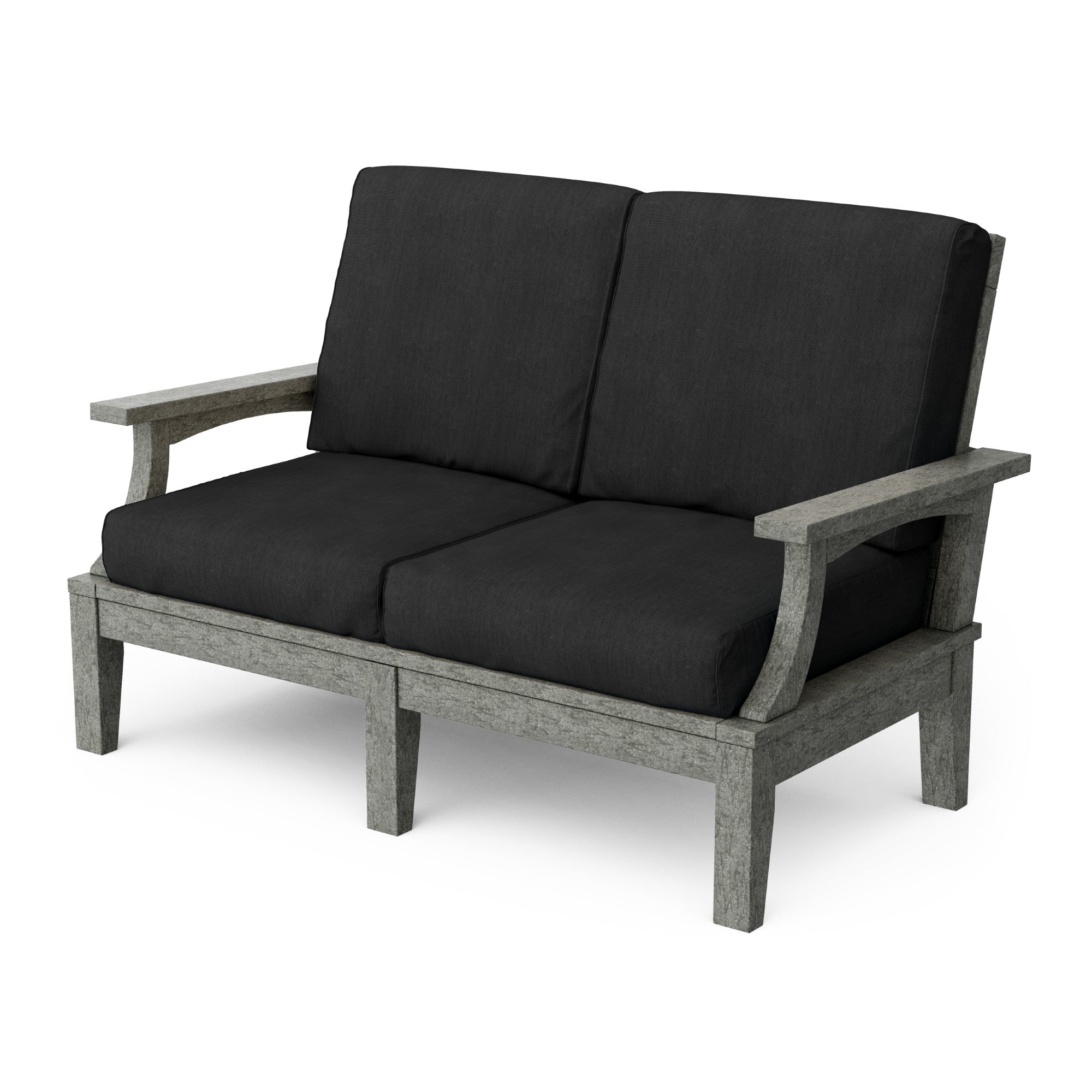 Heritage Deep Seating Love Seat Cushioned Sofa - Outdoor Patio Furniture for Garden, Poolside & Backyard Relaxation
