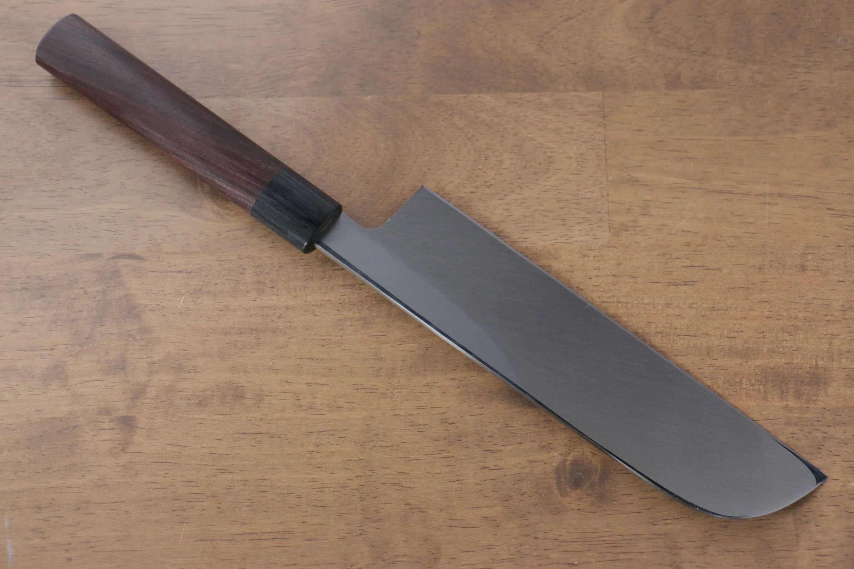 Premium Jikko White Steel No.2 Kamagata Usuba 210mm Japanese Chef Knife with Ebony Handle - Professional Sushi & Vegetable Cutting Tool for Home & Restaurant Use