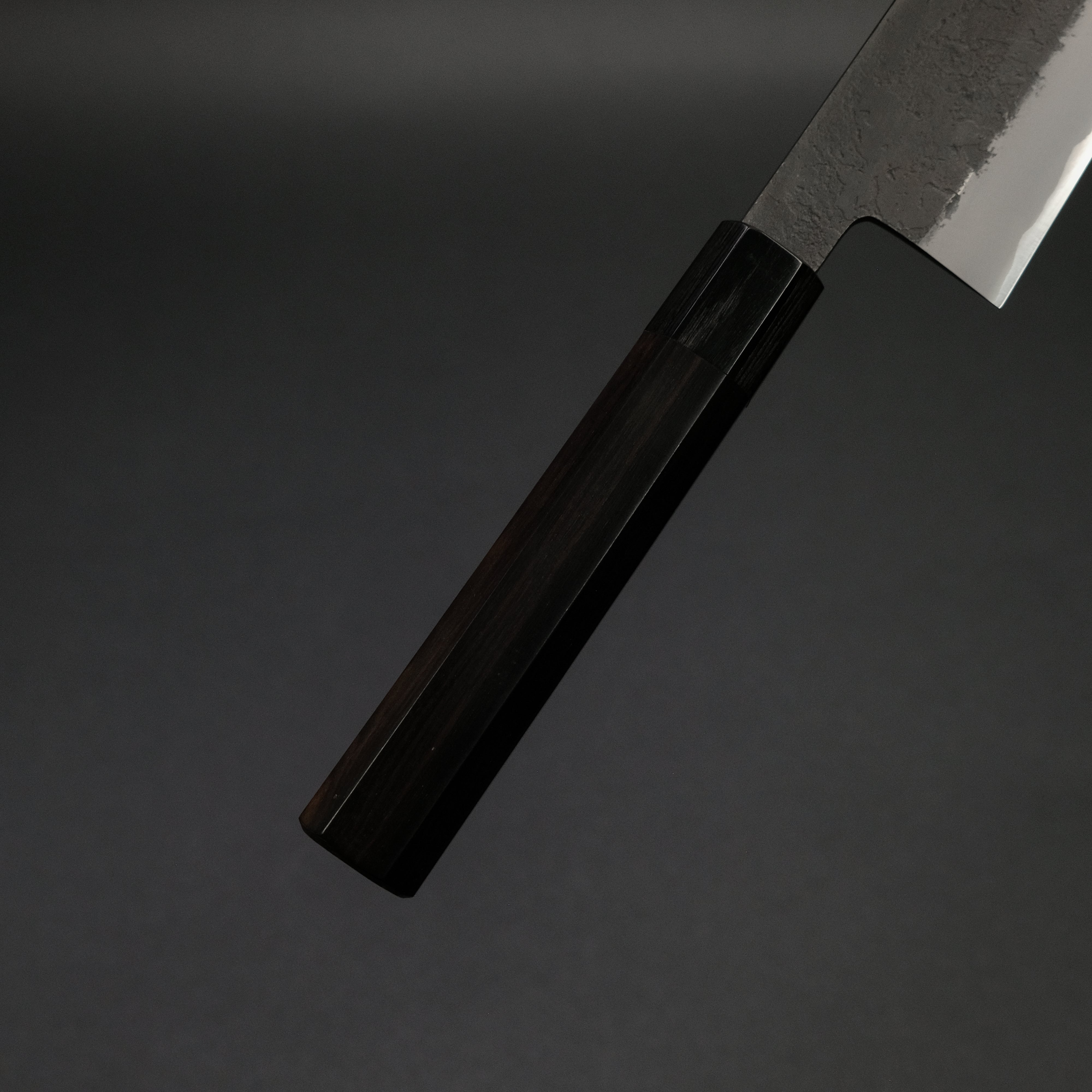 Premium 240mm Mutsumi Blue Super Kurouchi Nashiji Kiritsuke Knife with Ebony Handle - Japanese Chef's Knife for Slicing, Dicing & Precision Cutting
