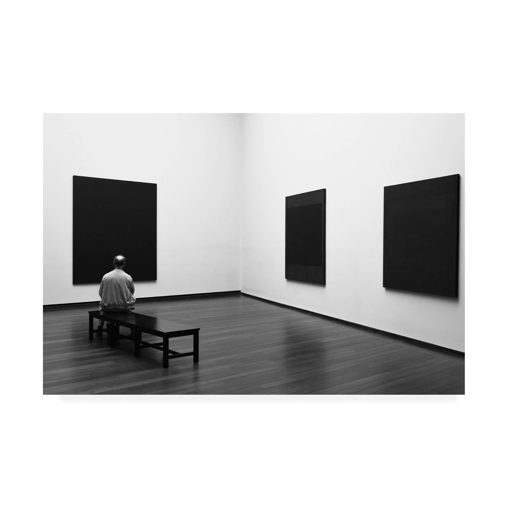 Trademark Fine Art 12x19 Enjoying Rothko by Art Lionse - Premium Canvas Wall Art for Living Room, Bedroom & Office Decor