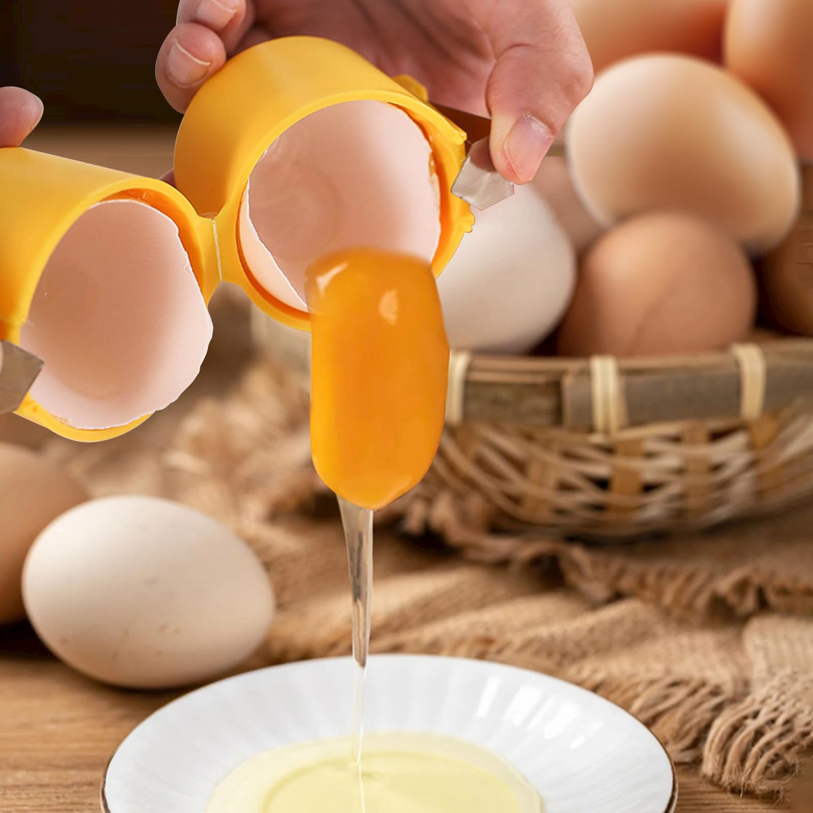 Premium Egg Shell Opener Tool - 3-Pack Handheld Raw Egg Opener for Effortless Cracking, Dishwasher Safe & Easy to Clean - Perfect for Baking, Cooking, and Breakfast Prep