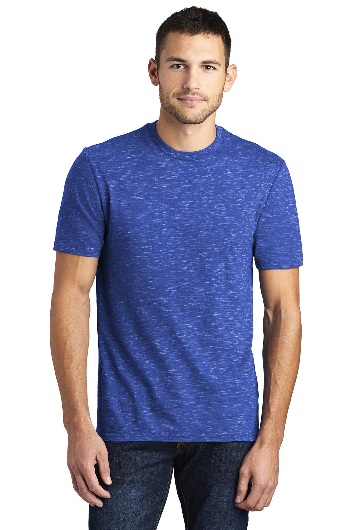 District Men's Medal Tear-Away Label T-Shirts - Comfortable Casual Tees for Gym, Workout & Everyday Wear