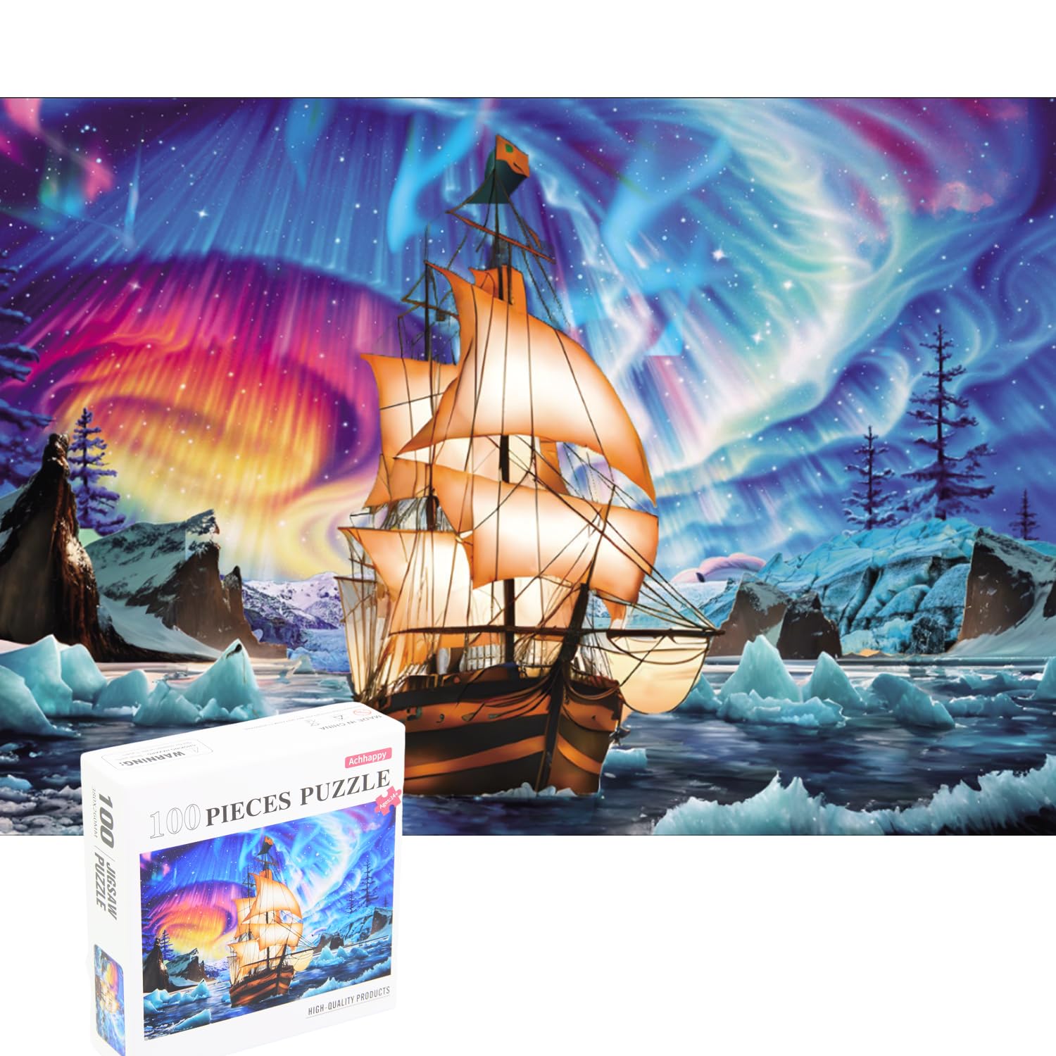 100 Piece Jigsaw Puzzle for Adults & Kids - 100 PCS Challenging Puzzle Game (C0006) - Perfect for Family Game Night, Classroom Activities & Cognitive Development