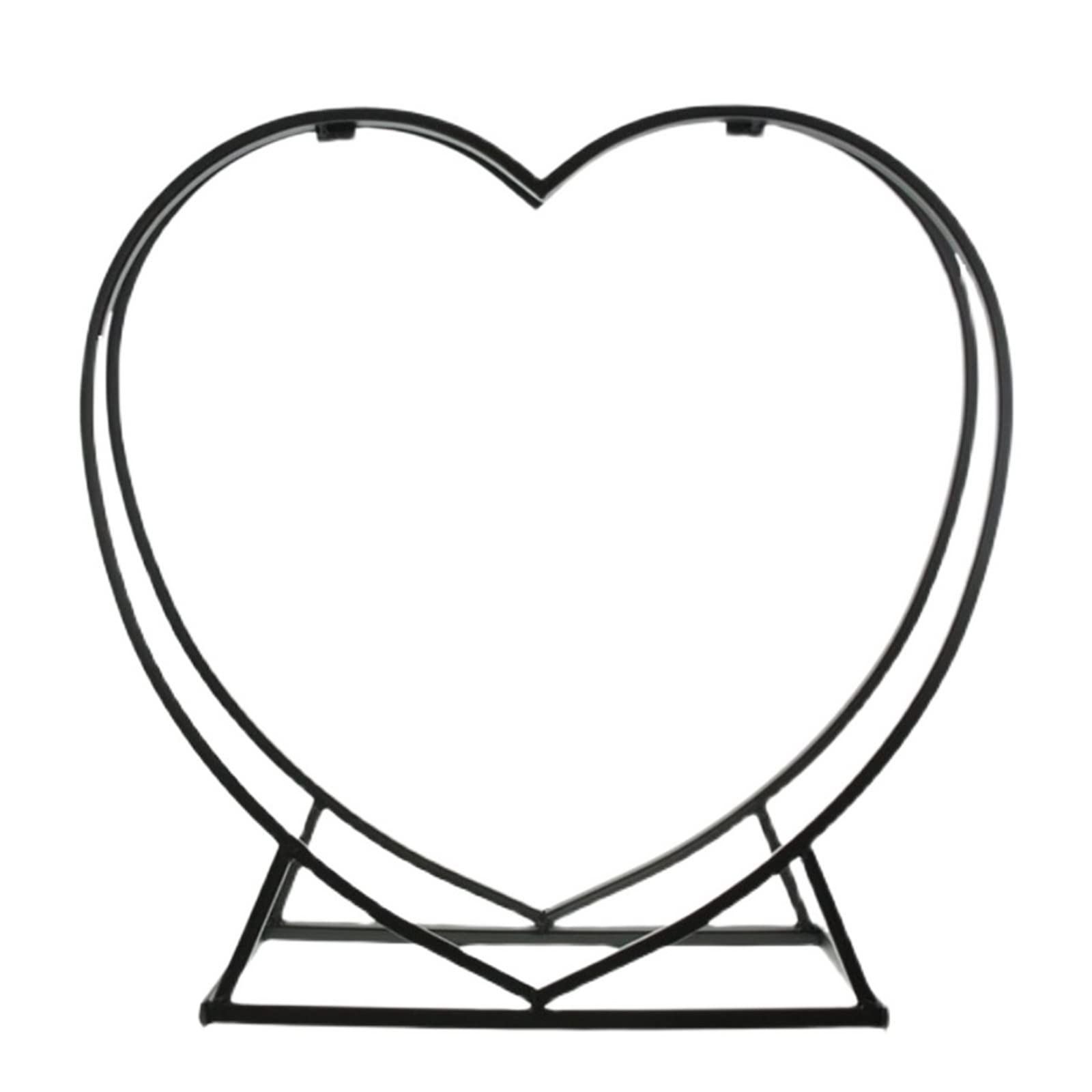 Heavy Duty Firewood Rack for Indoor & Outdoor Use - Heart-Shaped Log Holder for Kindling Wood Storage - Black - Perfect for Fireplace, Patio, and Camping